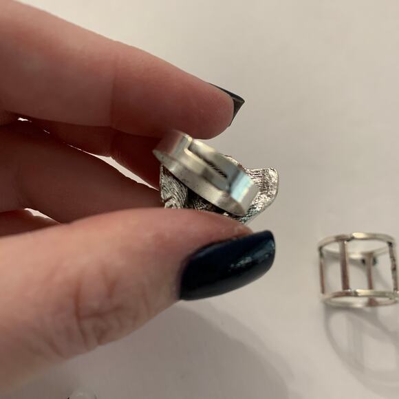 Vintage Style Elephant 3 Piece Ring Set Adjustable BN3 - Picture 11 of 12